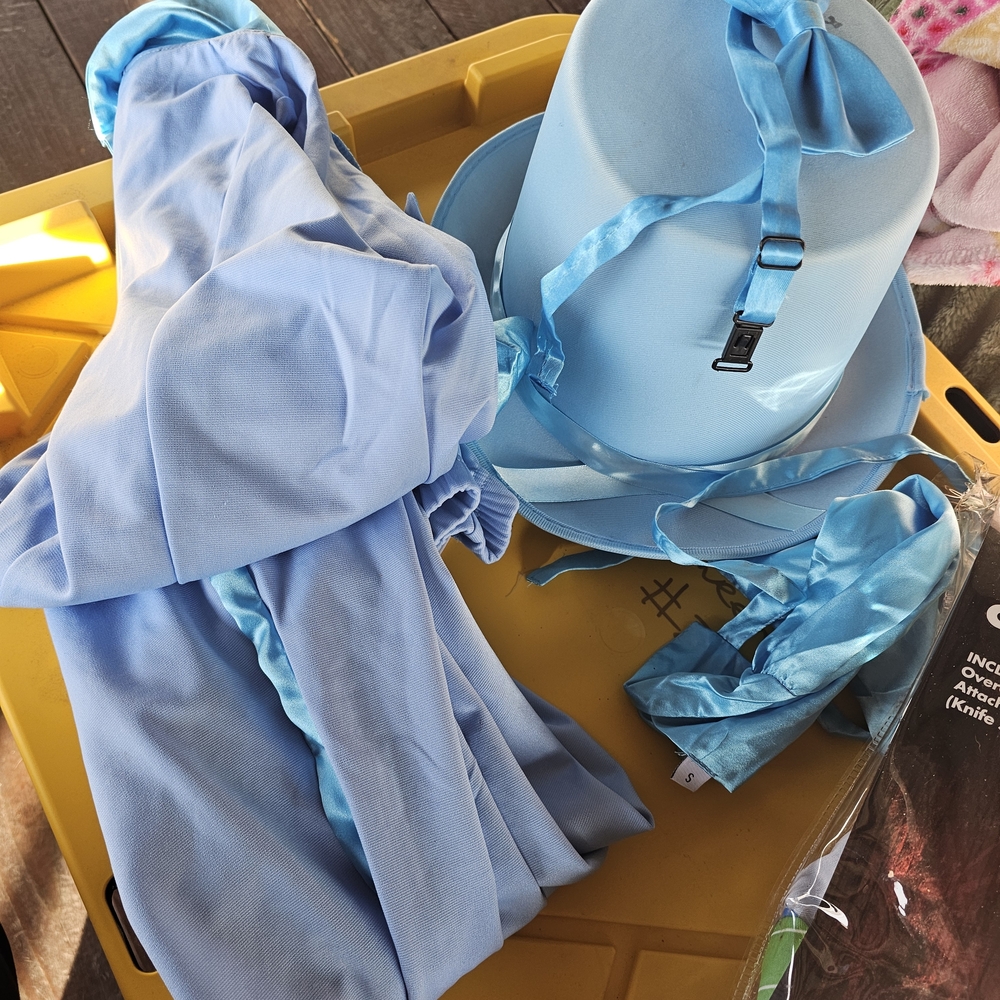 Light Blue Hat and Pant Suit Set, Bow Tie. Dumb And Dumber Costume